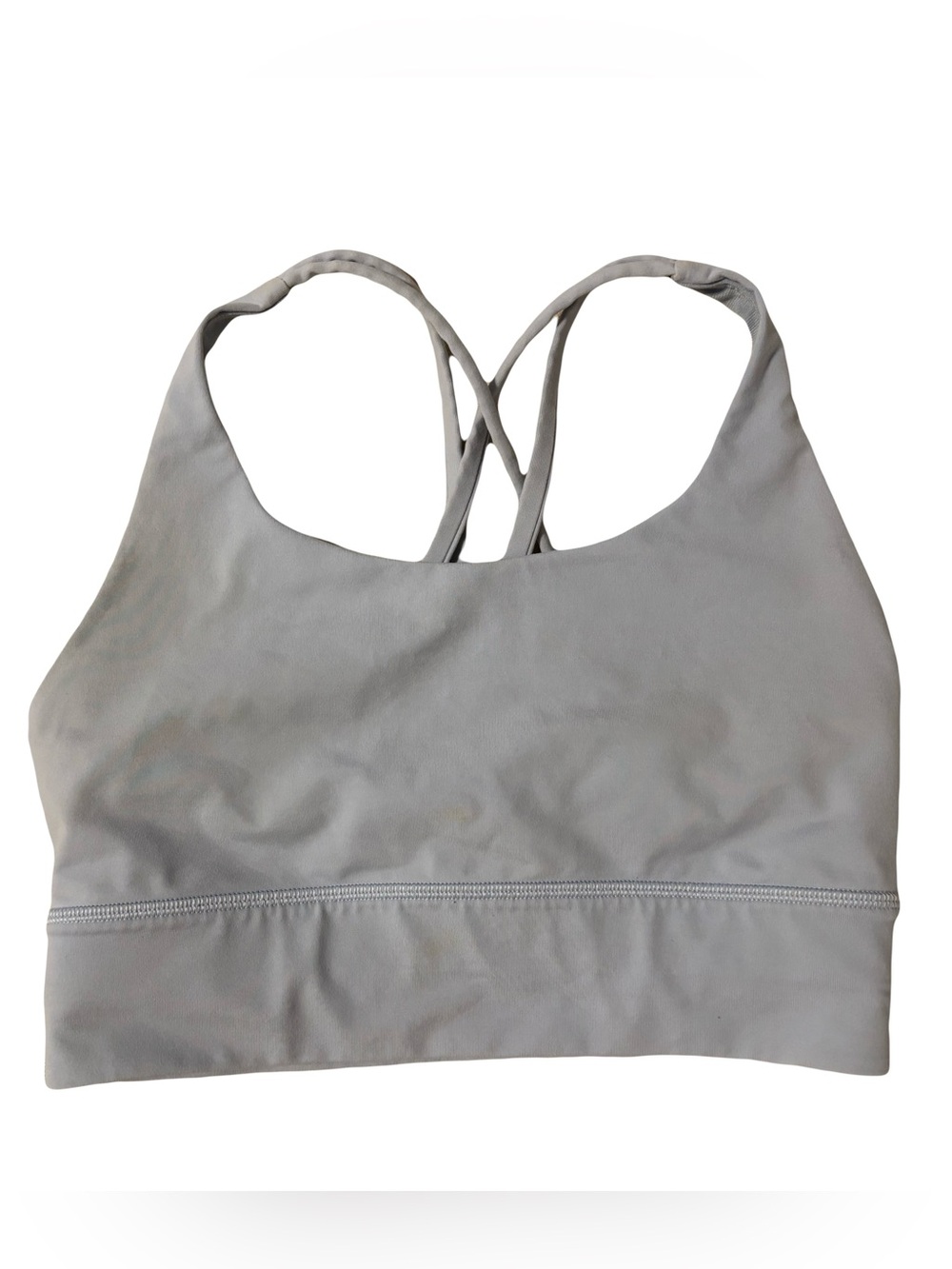 lululemon athletica Light Gray Strappy Sports Bra